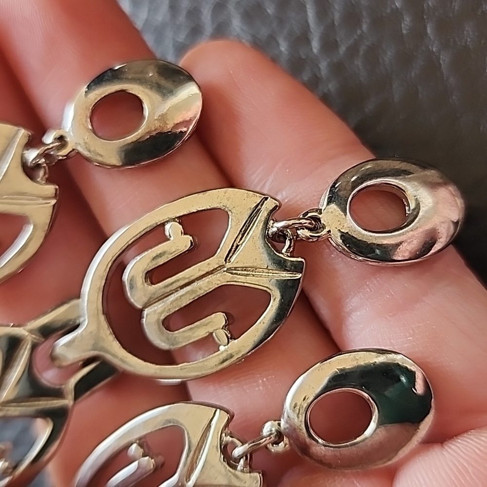 Vtg Kramer Silver Statement Brooch - image 5